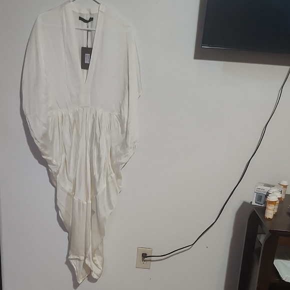 NICHOLAS K DRIFTER White Draped Maxi Dress - Picture 14 of 16